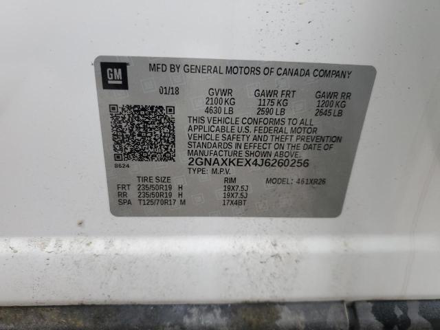 2018 CHEVROLET EQUINOX LT - 2GNAXKEX4J6260256
