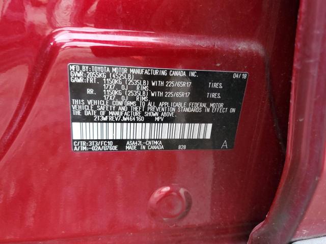 2018 TOYOTA RAV4 ADVEN 2T3WFREV7JW464160