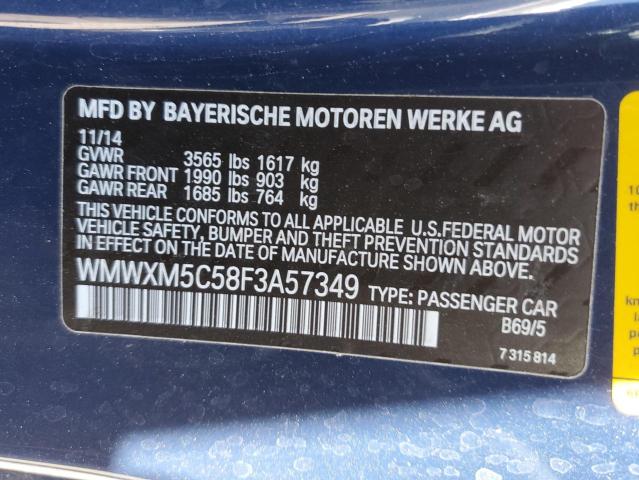 2015 MINI COOPER WMWXM5C58F3A57349