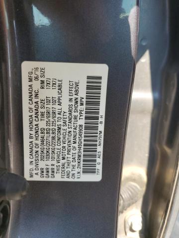 2016 HONDA CR-V SE - 2HKRM3H49GH549908