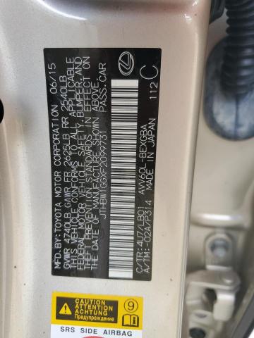 2015 LEXUS ES 300H JTHBW1GGXF2099731