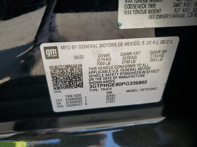 2023 GMC SIERRA C15 3GTPHGE80PG336865