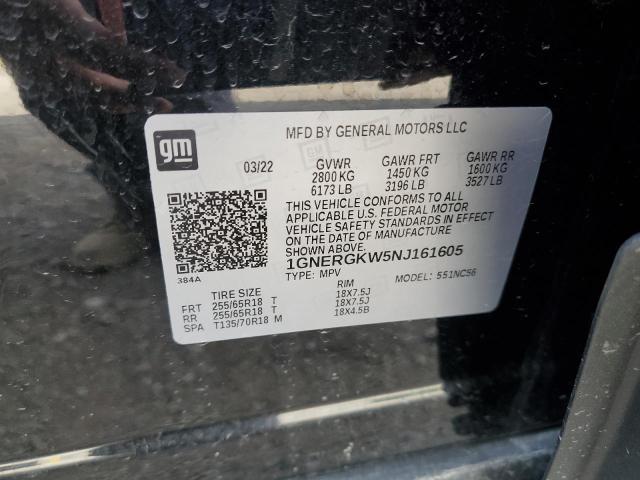 2022 CHEVROLET TRAVERSE L - 1GNERGKW5NJ161605