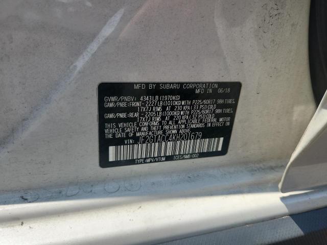 2019 SUBARU CROSSTREK - JF2GTACC4KH201679