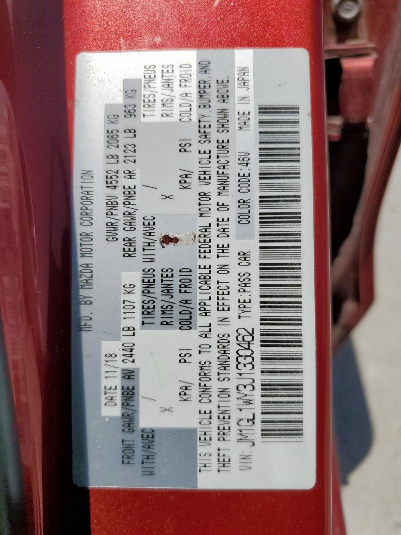 2018 MAZDA 6 GRAND TO JM1GL1WY3J1330462