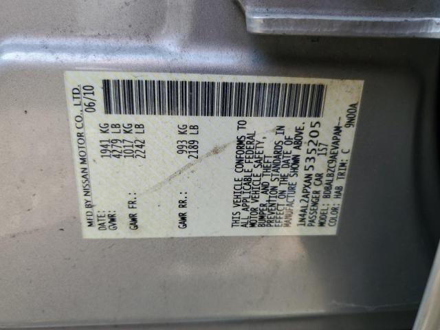 2010 NISSAN ALTIMA BAS - 1N4AL2APXAN535205
