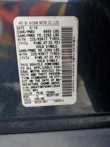 2016 NISSAN ROGUE S - JN8AT2MT6GW013584