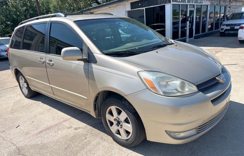TOYOTA SIENNA XLE 2005 gold sports v gas 5TDZA22C65S264948 photo #1