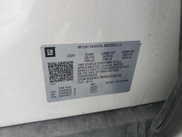 2021 GMC YUKON DENA 1GKS1DKL9MR233272