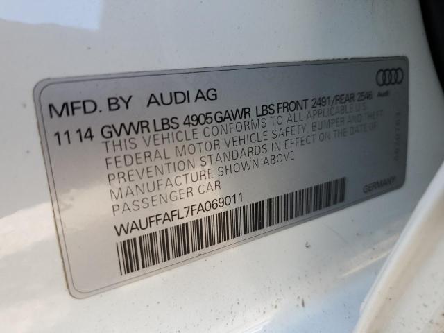 2015 AUDI A4 PREMIUM WAUFFAFL7FA069011