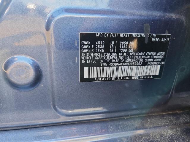 2017 SUBARU LEGACY 2.5 4S3BNAC68H3059002