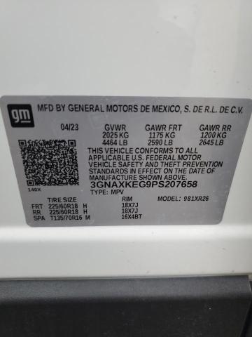 2023 CHEVROLET EQUINOX LT - 3GNAXKEG9PS207658