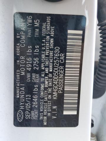 2013 HYUNDAI GENESIS 3.8L - KMHGC4DD5DU257630