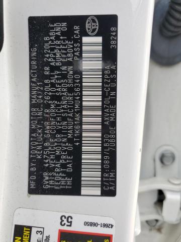 2021 TOYOTA CAMRY XSE 4T1K61AK1MU456340