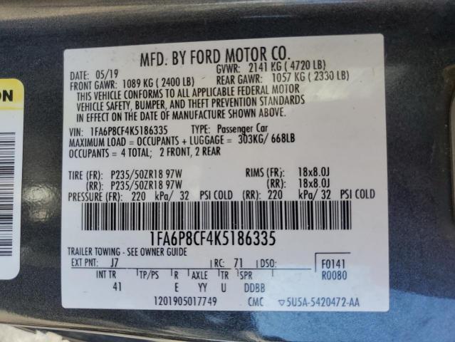 2019 FORD MUSTANG GT #3284907922