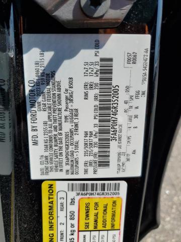 2016 FORD FUSION 3FA6P0H74GR352005