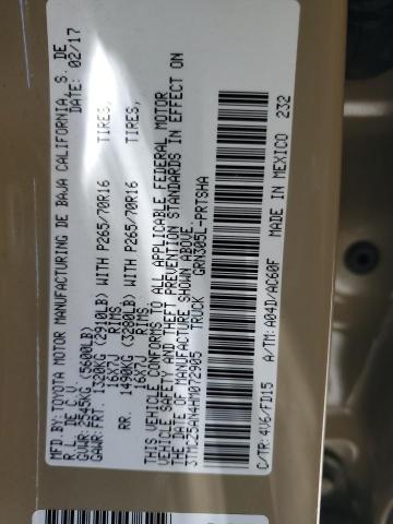 2017 TOYOTA TACOMA DOU 3TMCZ5AN4HM072905