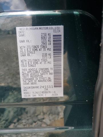 2024 NISSAN PATHFINDER 5N1DR3DK4RC245511