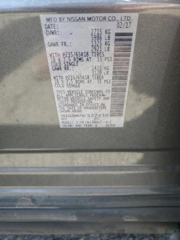 2017 INFINITI QX60 5N1DL0MM7HC527450