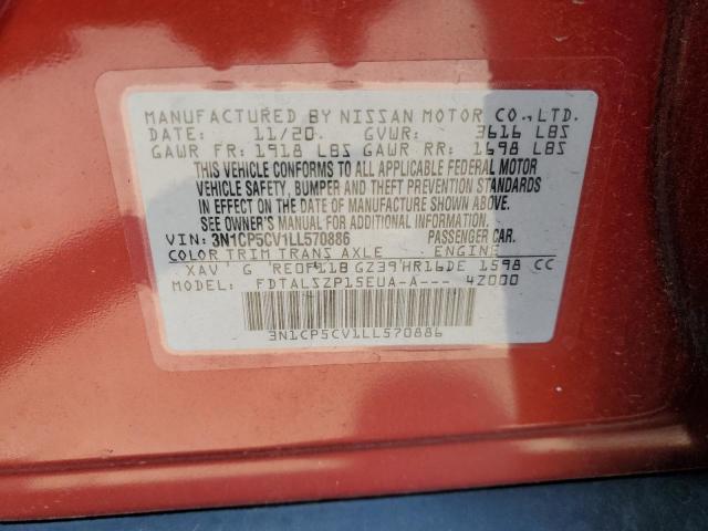 2020 NISSAN KICKS SV 3N1CP5CV1LL570886