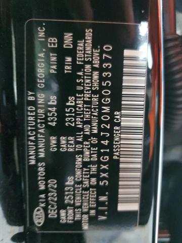 2021 KIA K5 LXS 5XXG14J20MG053370