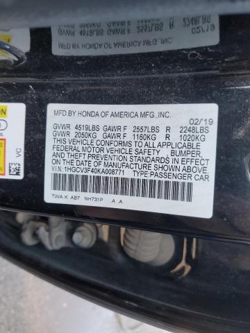 2019 HONDA ACCORD HYB 1HGCV3F40KA008771
