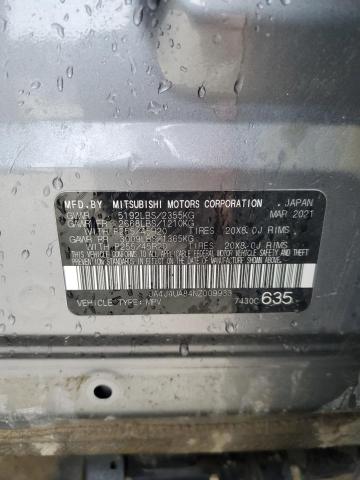 2022 MITSUBISHI OUTLANDER JA4J4UA84NZ009933
