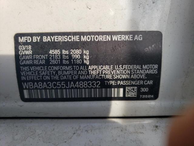 2018 BMW 320 XI WBA8A3C55JA488332