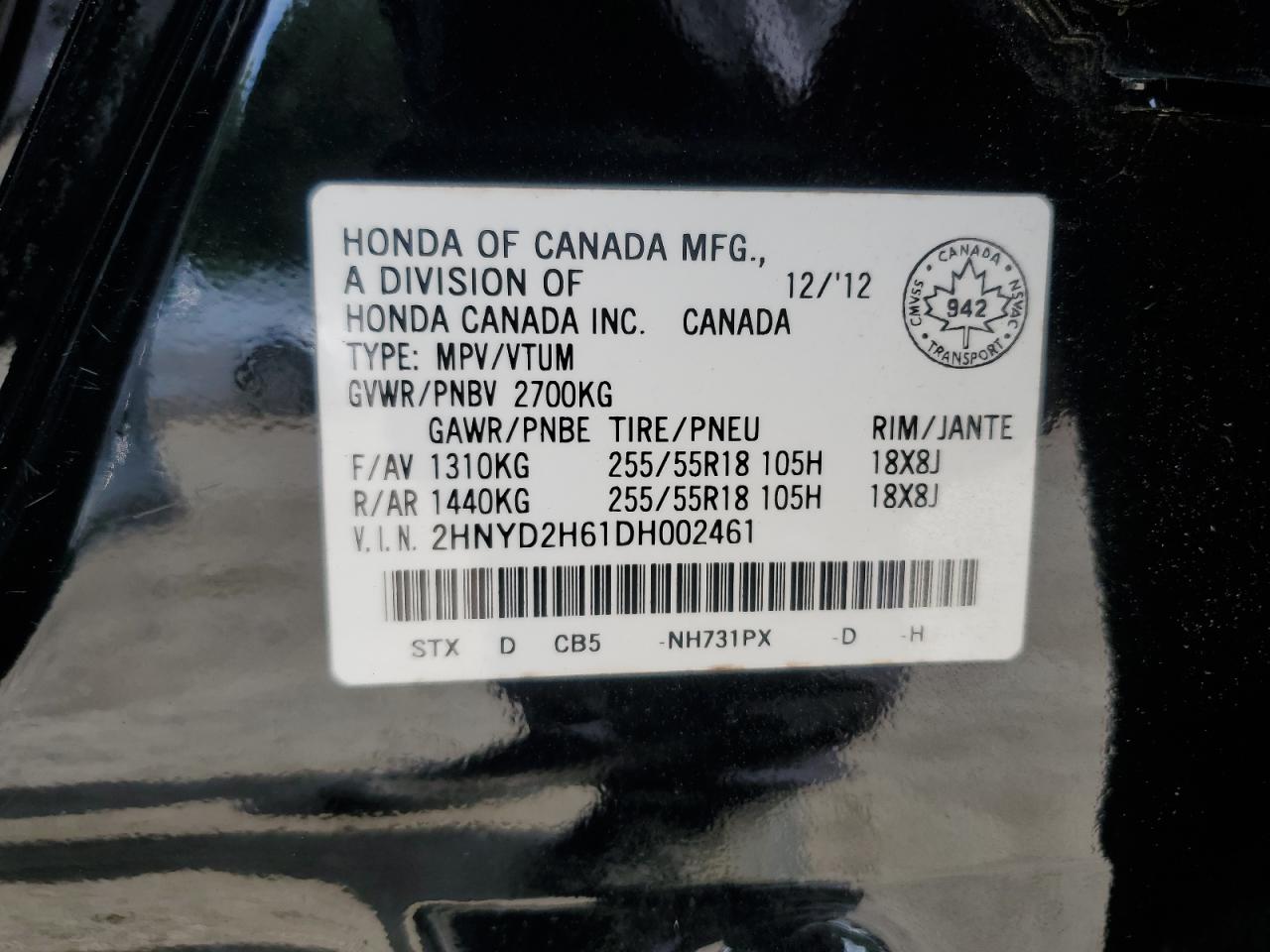 Acura Mdx 2013