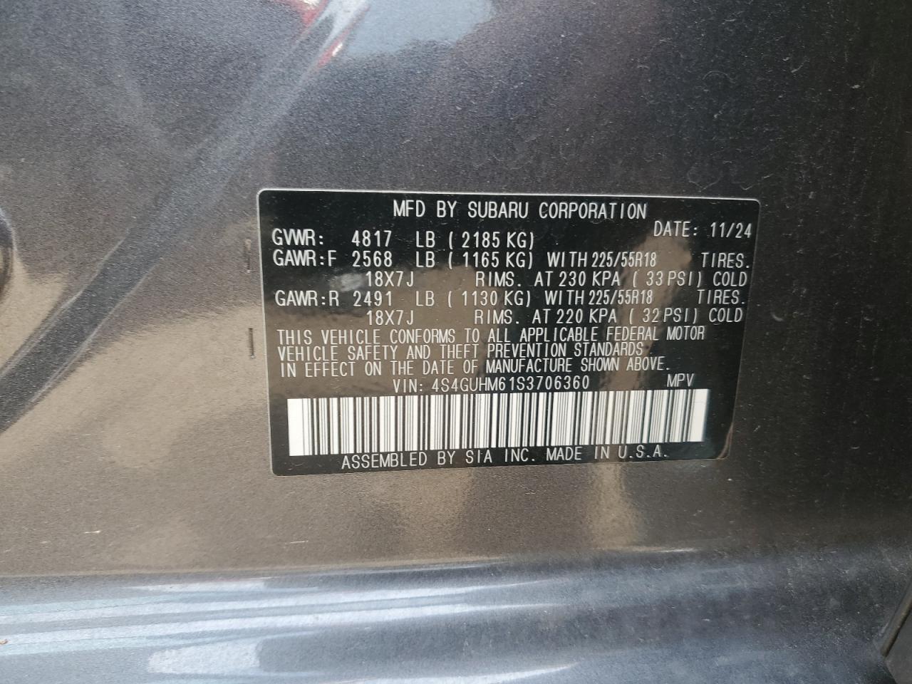 SUBARU CROSSTREK LIMITED