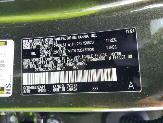 2025 LEXUS NX 350H BA 2T2GKCEZ6SC046731