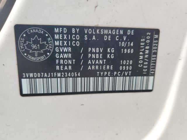 2015 VOLKSWAGEN JETTA SE - 3VWD07AJ1FM234054