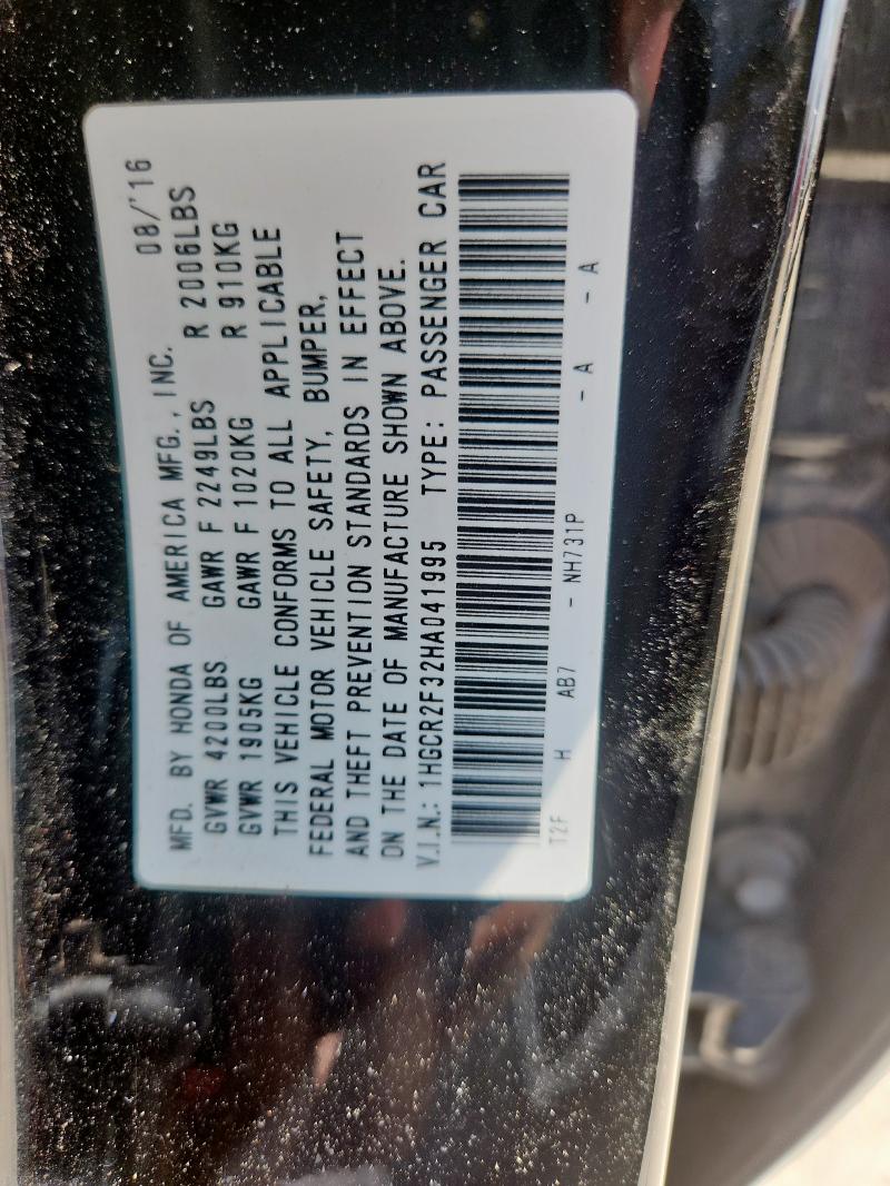 2017 HONDA ACCORD LX - 1HGCR2F32HA041995