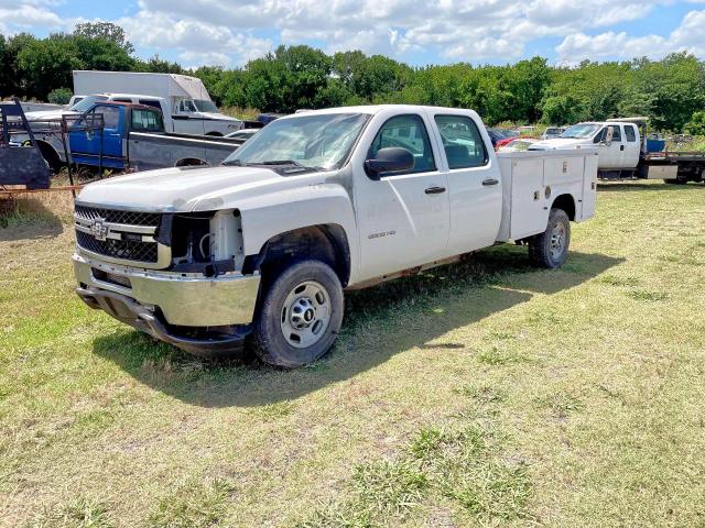 CHEVROLET SILVERADO 2011 white crew pic flexible fuel 1GB1CVCGXBF144516 photo #3