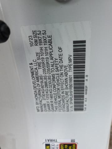 2024 HONDA ODYSSEY EL 5FNRL6H91RB016601
