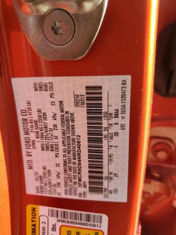 2022 FORD BRONCO SPO 3FMCR9D94NRD40612