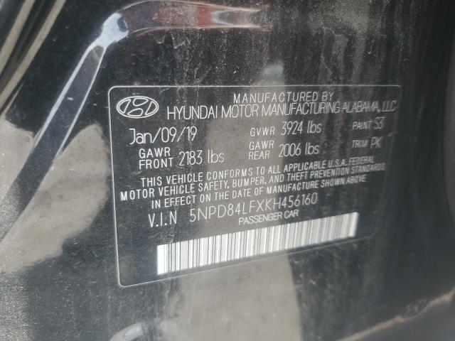 2019 HYUNDAI ELANTRA SE 5NPD84LFXKH456160