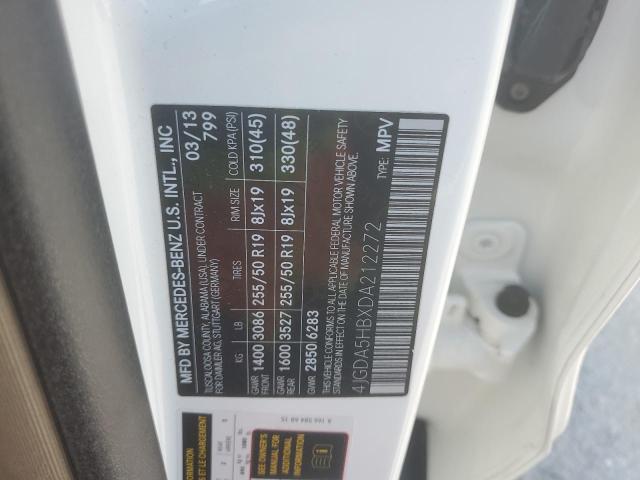 2013 MERCEDES-BENZ ML 350 4MA - 4JGDA5HBXDA212272