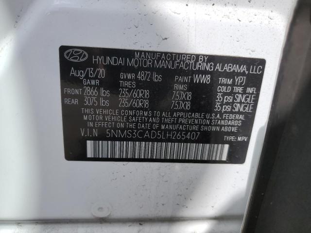 2020 HYUNDAI SANTA FE S - 5NMS3CAD5LH265407
