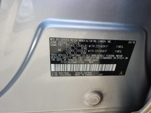 2016 TOYOTA RAV4 LE - 2T3ZFREV0GW274156