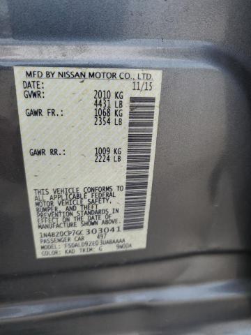 2016 NISSAN LEAF SV 1N4BZ0CP7GC303041