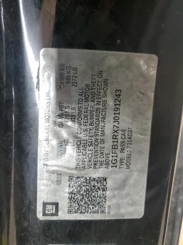 2018 CHEVROLET CAMARO LT 1G1FB1RX7J0191243