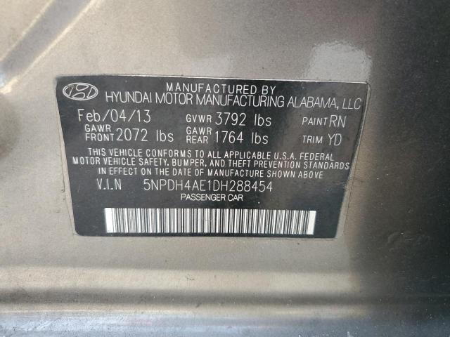 2013 HYUNDAI ELANTRA - 5NPDH4AE1DH288454