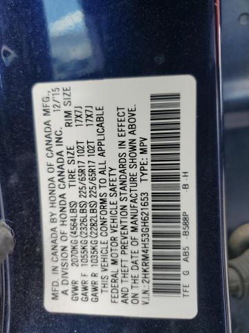 2016 HONDA CR-V EX 2HKRM4H53GH621653