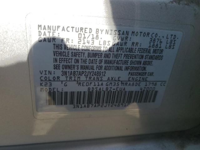 2018 NISSAN SENTRA S - 3N1AB7AP2JY248912