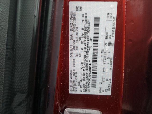 2016 FORD ESCAPE TIT - 1FMCU0J96GUB14971