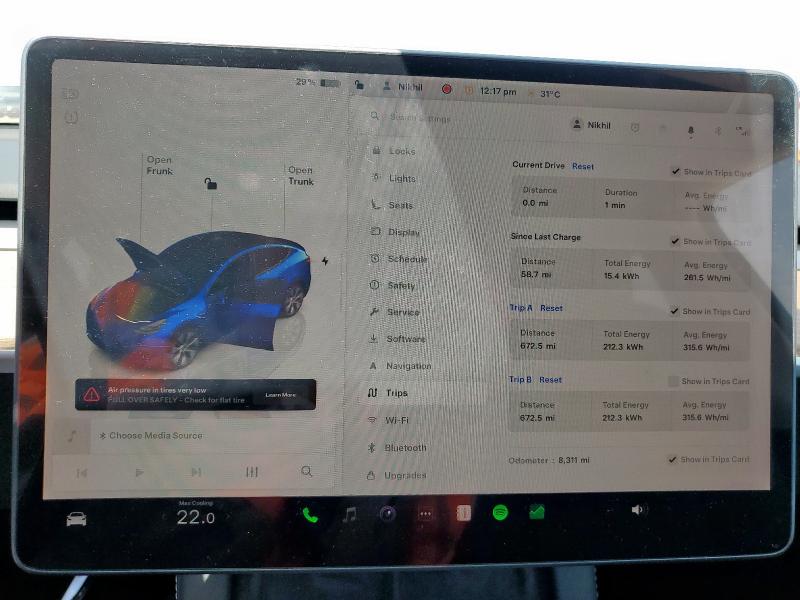 2024 TESLA MODEL Y 7SAYGDEEXRA279773