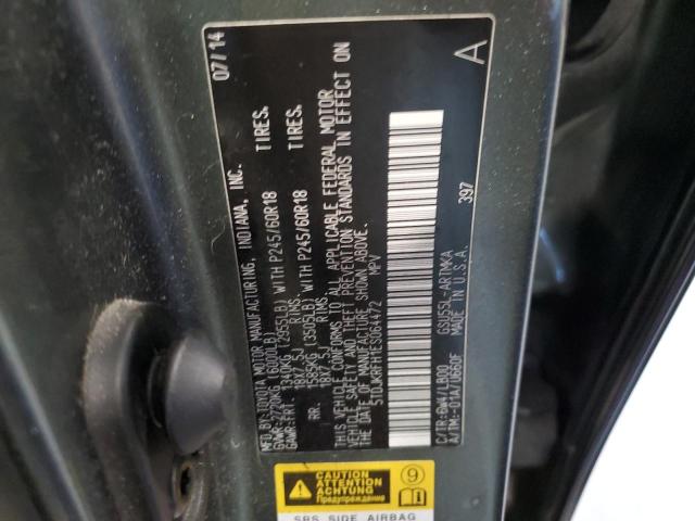 2014 TOYOTA HIGHLANDER - 5TDJKRFH1ES064472