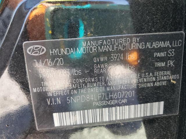 2020 HYUNDAI ELANTRA SE 5NPD84LF7LH607201