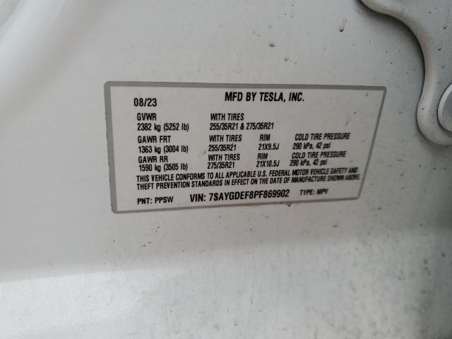 2023 TESLA MODEL Y 7SAYGDEF8PF869902